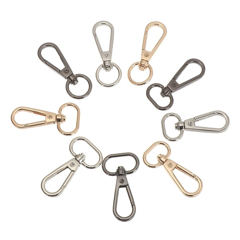 5/10Pcs 20/25mm O Ring Metal Buckles Keychain Spring Hook
