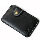 Leather Card Wallet Men Business Bank Card Holder Thin Credit Card Case Convenient Small Cards Pack Cash Pocket