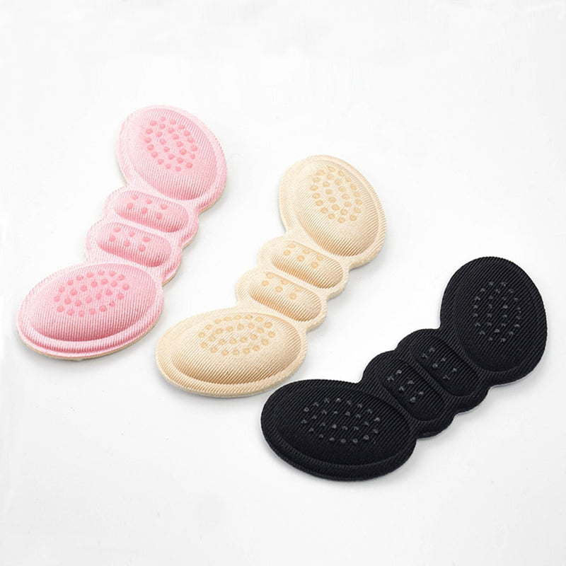 1Pair High Heel Insoles Butterfly Adjust Size Heel Liner Grips Protector Sticker Heel Pad Foot Care Anti Keep Abreast Heel Pads