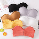 Sexy Seamless Strapless Tube Top Women Push Up Bra Chest Wrap Underwear Sexy Lingerie With Padded Solid Crop Top Invisible Bra
