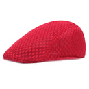 Men Women Casual Beret Hat Fashion Breathable Mesh Flat Cap Newsboy Style Beret Hats  Adjustable Adjustable Caps Gorras