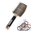 Hair Scalp Massage Comb Bristle Nylon Hairbrush Detangle Women Wet Curly Hair Comb Professional Massage Comb Brush for Salon