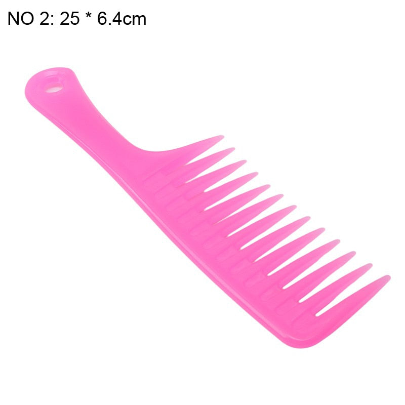 Grove Hairdress Comb Heat Resistant Woman Wet Hook Curly Hair Brushes Pro Salon Dyeing Styling Tools Coarse Wide Spikes Tooth