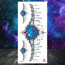 Owl Moth Jewelry Temporary Tattoo For Women Men Mandala Henna Flower Tattoo Mehndi Fake Pendants Geometric Tatoo Chest Back Lace