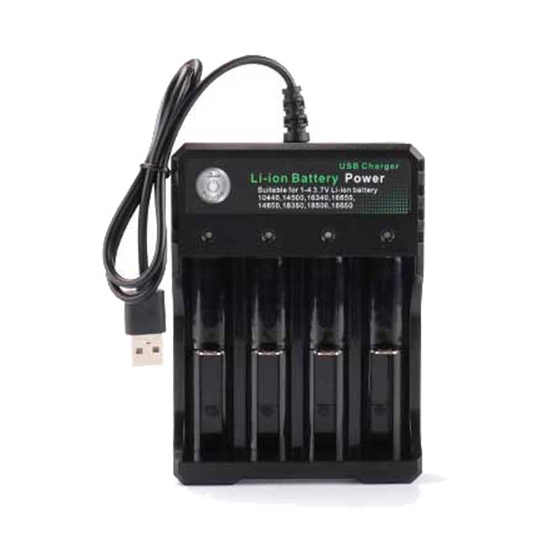 Battery Charger 1 2 4 Slots AC 110V 220V For 18650 10440 14500 16340 16650 14650 3.7V Rechargeable Lithium Battery Charger