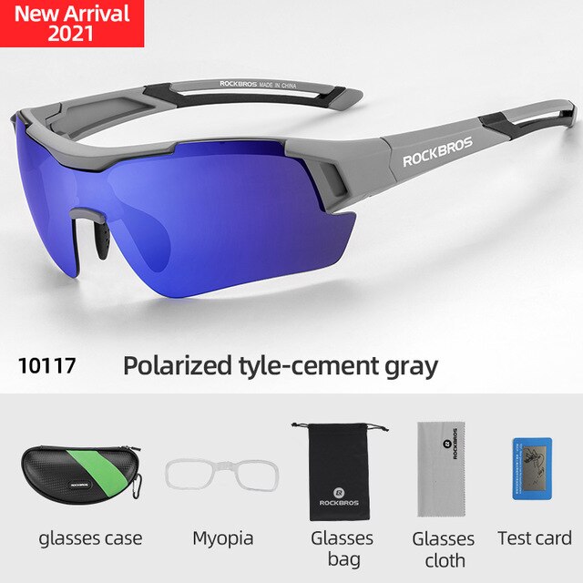 ROCKBROS Polarized Cycling Glasses Clear Bike Glasses Eyewear UV400 Ou