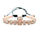 Mens Jewellery Bracelet Men Luxury Royal Bangle Set Roman Braided Bracelets For Women Fashion Armband Gold Cuff Friendship Gifts