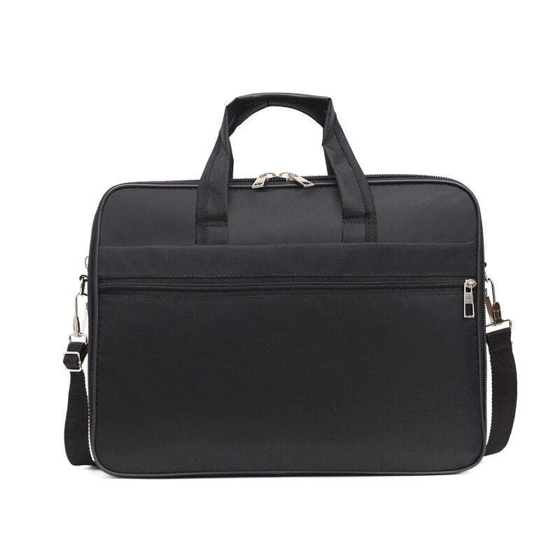 AOTTLA Handbag For Male 17.5 Inch Big Capacity Laptop Bag Nylon Good Quality Men Shoulder Bag Classic Pure Color Men's Briefcase