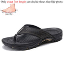 Men's PU Leather Slippers Outdoor Flip Flops Men Slipper Casual Chanclas Hombre Flip Flop News Flat Shoes Flipflops