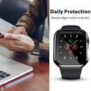 HD Case for Apple Watch Series 6 SE 5 3 40mm 44mm Built-in Tempered Glass Full Screen Protector Bumper Cover iWatch Accessories