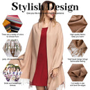 Fashion Women Scarf Thin Shawls and Wraps Lady Solid Female Hijab Stoles Long Cashmere Pashmina Foulard Head Scarves