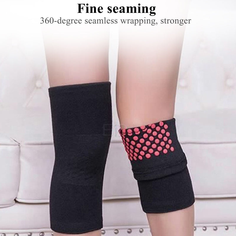 2pcs Self Heating Support Knee Pads Knee Brace Warm for Arthritis Joint Pain Relief and Injury Recovery Belt Knee Massager Foot