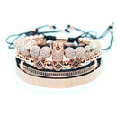 Mens Jewellery Bracelet Men Luxury Royal Bangle Set Roman Braided Bracelets For Women Fashion Armband Gold Cuff Friendship Gifts