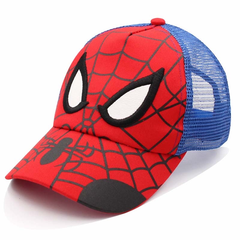 Anime Spider Kids Cap Cartoon baby Embroidery Man Cotton Children Baseball Caps for Boy Girl Hip Hop Hat Snapback cap