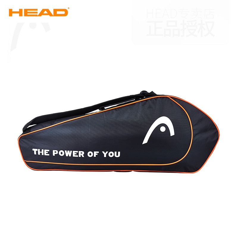 HEAD Tennis Racket Bag 3 Pack Training Sport Competition Shoulder Hand Bag Handbag Squash Badminton Racquet