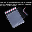 Transparent Self Sealing Small Poly OPP Plastic Bags Jewelry Gift Packing Self Adhesive Cookie Candy Packaging Cellophane Bag