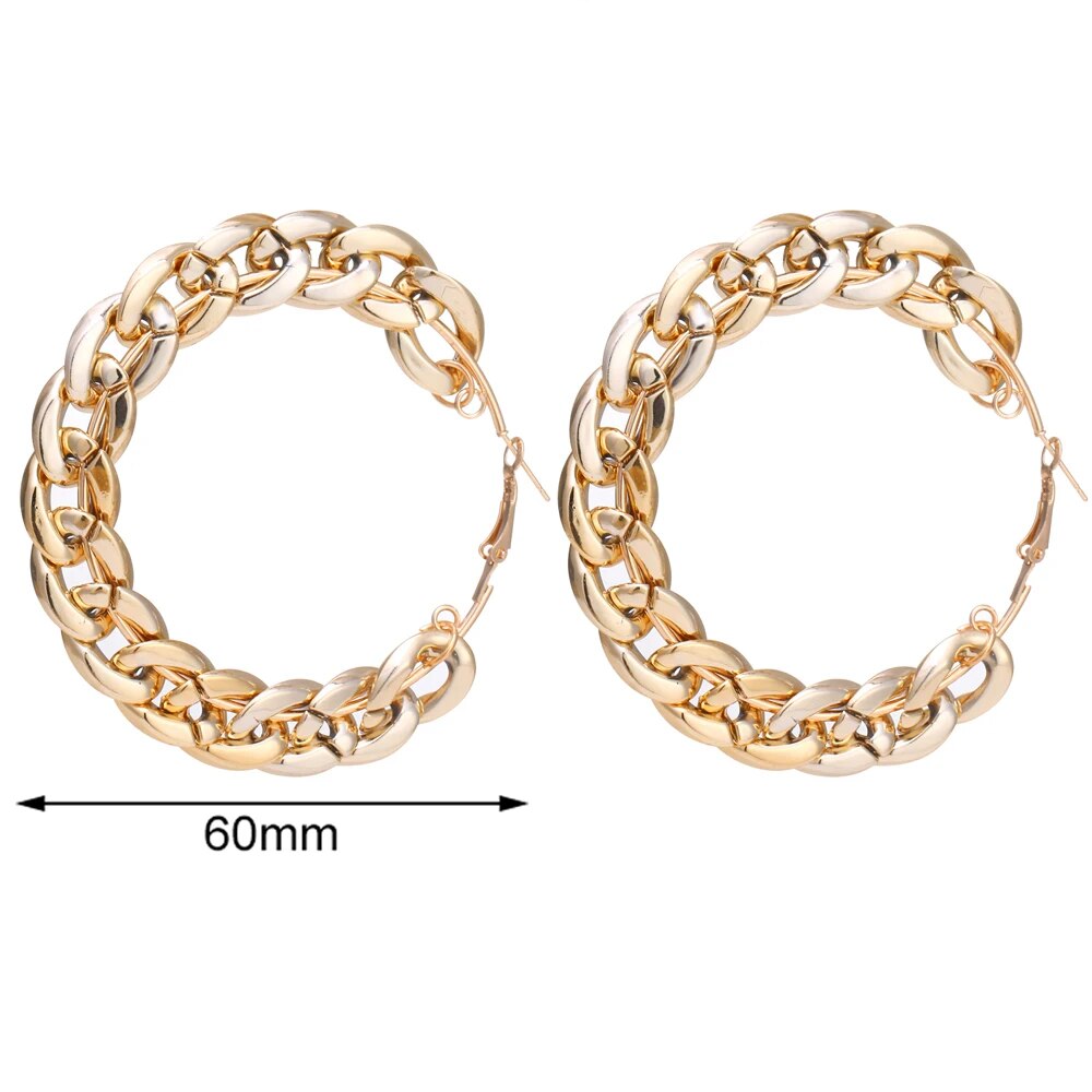 【国内発送】Knot Double Hoops in Brass SYMPATHY OF SOUL（シンパシーオブソウル） Thin Horseshoe Link