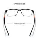 MERRYS DESIGN Men Luxury Square Glasses Frame Business Titanium Alloy Eyewear Acetate Legs Myopia Prescription Eyeglasses S2255