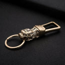 Honest Luxury Men Women Car Keychain Leapard Dragon Genuine Leather Rope Key Ring for Male Jewelry Creativity Gift Wholesale