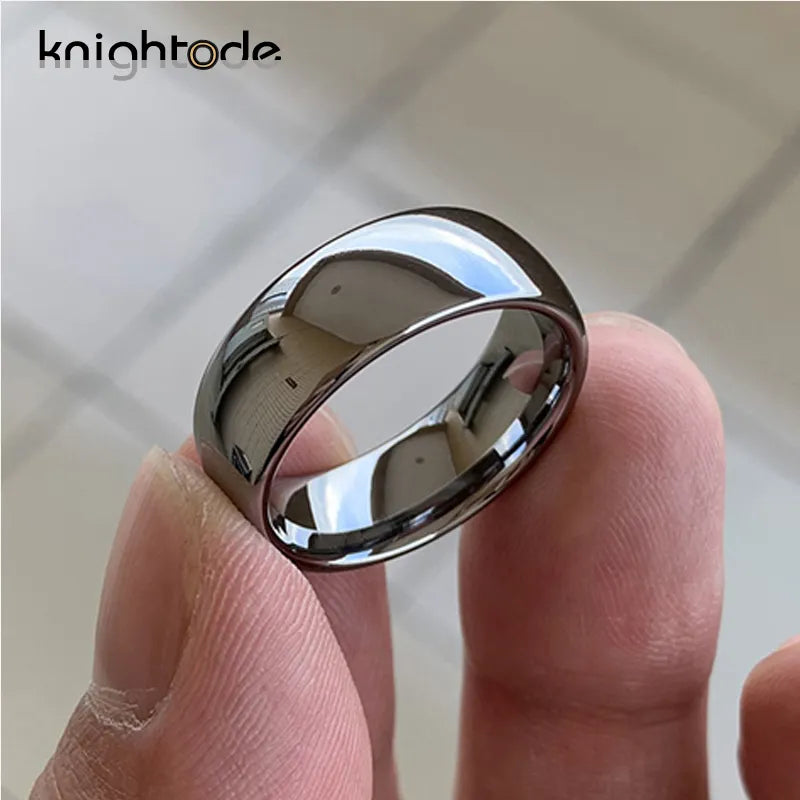 High Quality Tungsten Carbide Ring Wedding Engagement Ring For Men Women Domed Band Polished Shiny Comfort Fit 8/6/4/2mm