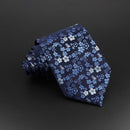 Fashion Polyester Necktie For Men Business Meeting Formal Striped Dot Floral 8cm Jacquard Tie Daily Wear Cravat Suit Accessories