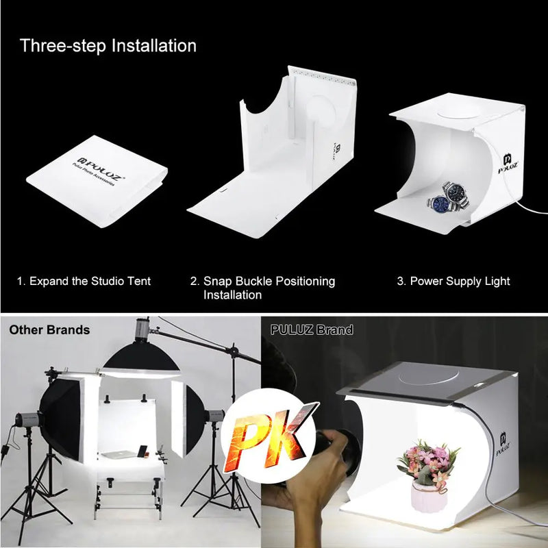 PULUZ inch Portable Lightbox Photo Studio Box Tabletop Shooting Li