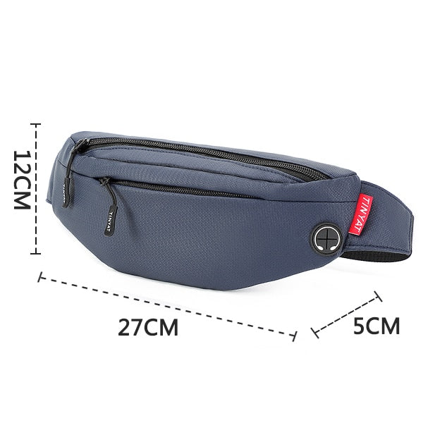 TINYAT Men Waist Bag Pack Purse Casual Large Phone Belt Bag Pouch Women's Canvas Travel Phone Bag Fanny Banana Bag Hip 4 Pockets