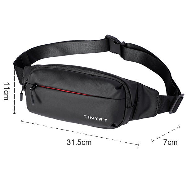 TINYAT Men Waist Bag Pack Purse Casual Large Phone Belt Bag Pouch Women's Canvas Travel Phone Bag Fanny Banana Bag Hip 4 Pockets