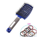 Hair Scalp Massage Comb Bristle Nylon Hairbrush Detangle Women Wet Curly Hair Comb Professional Massage Comb Brush for Salon