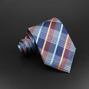 Fashion Polyester Necktie For Men Business Meeting Formal Striped Dot Floral 8cm Jacquard Tie Daily Wear Cravat Suit Accessories