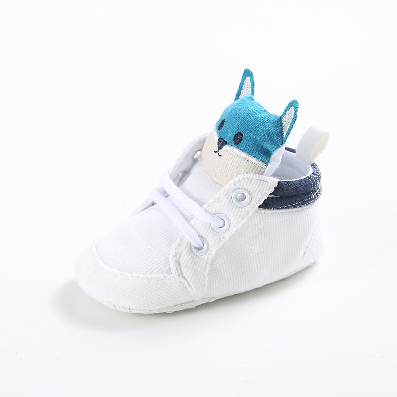 Baby Animal  Shoes Kid Boy Girl Fox Head Cotton Cloth First Walker Anti-slip Soft Sole Toddler Sneaker suit for 0-1 year