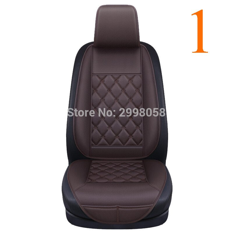 Waterproof Leather Car Seat Cover Protector Mat Universal Front Backret Breathable Car Van Auto Seat Cushion Protector Pad