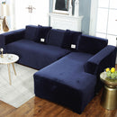 Velvet L Shaped Sofa Cover For Living Room Elastic Furniture Couch Slipcover Chaise Longue Corner Sofa Covers Stretchable
