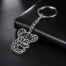 Teamer Cute Koala Pendant Keychain Stainless Steel Animal Keyring Bag Car Key Chain for Women Jewelry Accessories Gift wholesale