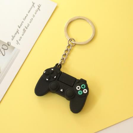 Fashion French Bulldog Keychain Bag Pendant Leather Car Keychain Couple Key Holder Chain Ring Cute Dog Trinket Animal Keyfob