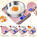 Stainless steel USB digital kitchen scale 10kg 5kg precision electronic food scale for cooking and baking measuring tools