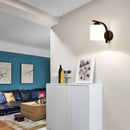 Decoration Loft Indoor Wall Lamp Glass Shade for Bedroom Stair Modern Minimalist Bedside Lights Black E27 Base