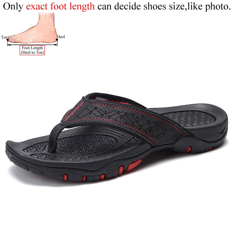 Men's PU Leather Slippers Outdoor Flip Flops Men Slipper Casual Chanclas Hombre Flip Flop News Flat Shoes Flipflops