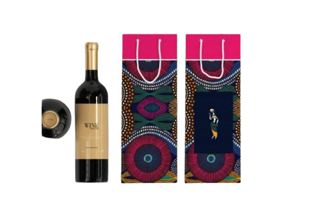 African Theme Wine Gift Bag