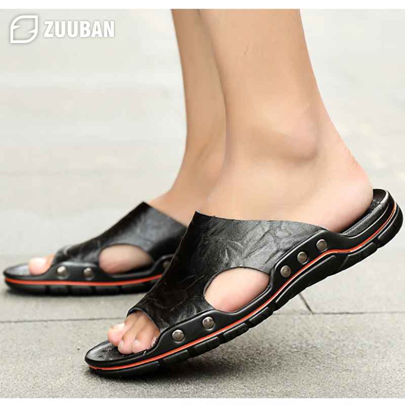 Large size mens slippers hot sale