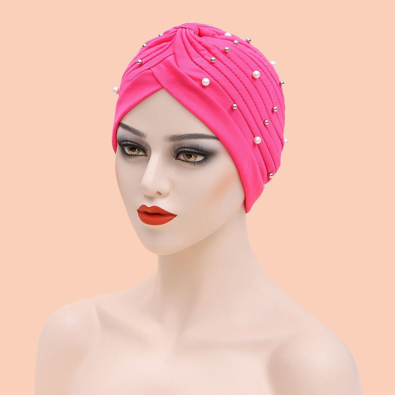 Women Shine Silver Gold Knot Twist Turban Headbands Cap Autumn Winter Warm Headwear Casual Streetwear Female Muslim Indian Hats