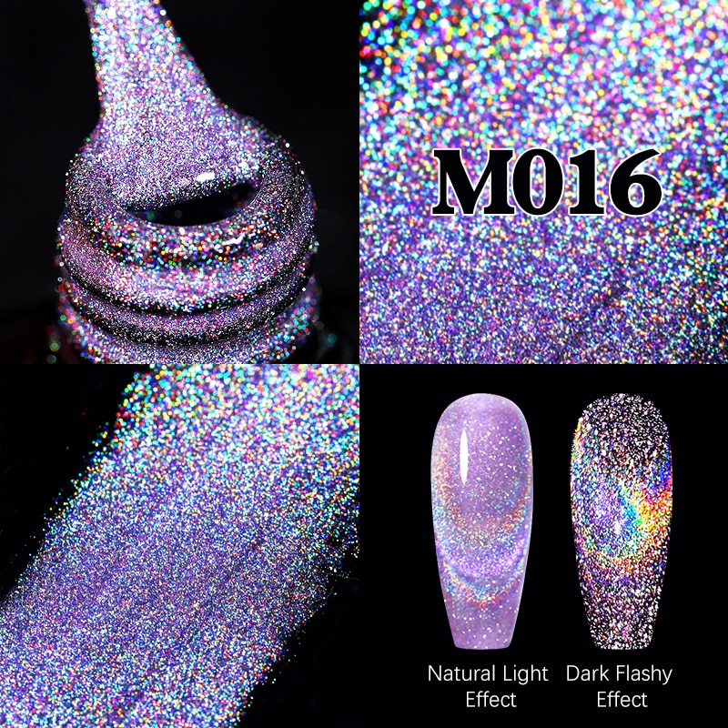 UR SUGAR Sparkling Gel Nail Polish Reflective Glitter Nail Gel Semi Permanent Nail Art Varnish For Manicures Need Base Top Coat