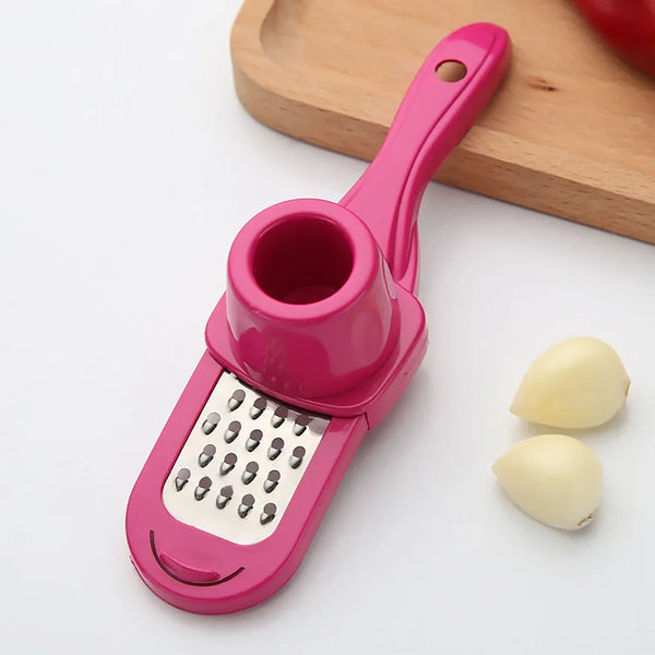 Kitchen Food Aid Garlic Ginger Master Box Plastic Stainless Steel Cube  Press Cutter Chopper Grinder Slicer Grinder Twister Cutter Silicone Peeler  Gadg