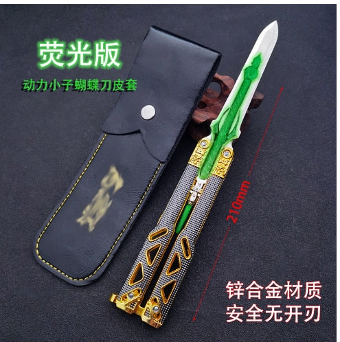 Melee Reaver Butterfly Knife 22cm RGX Metal Model Samurai Sword Game Peripherals Weapon Accessories Toys for Children