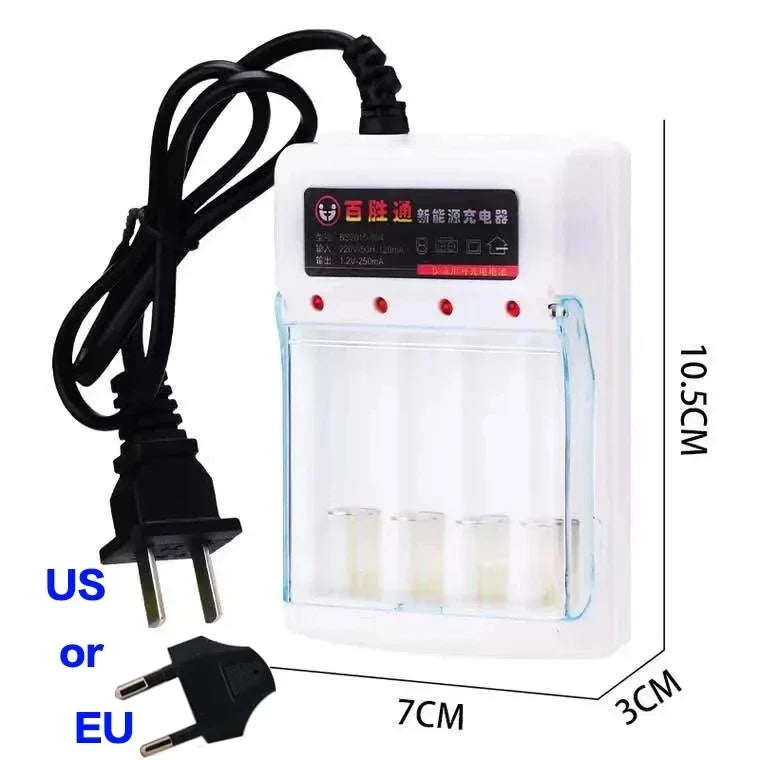 AA AAA Battery1.5V Rechargeable Battery AA9800MAHAAA8800MAH with Charger for LED Flashlight Flashlightorelectronicdevices