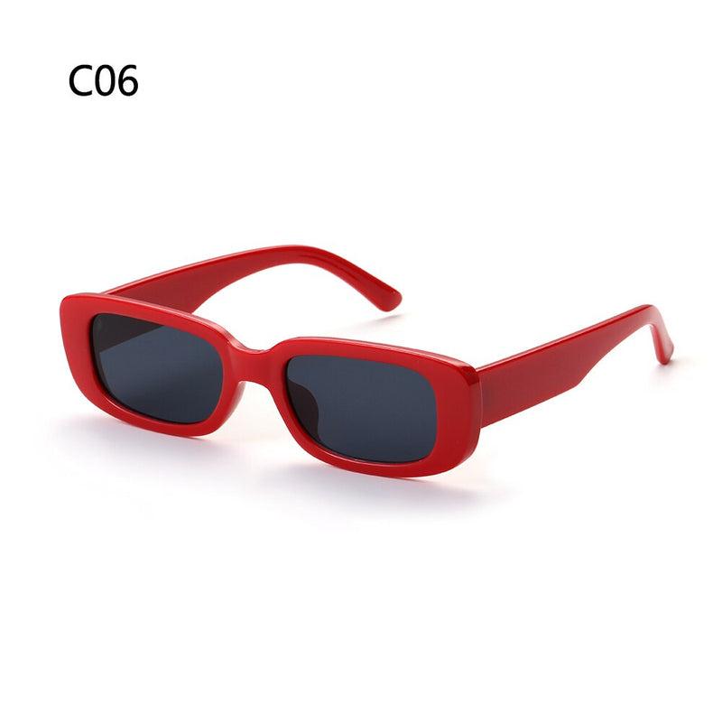 Y2K Square Sunglasses Fashion Colorful Frame Sun Glasses Women Men Retro Street Shooting Shades UV400 Eyeglasses