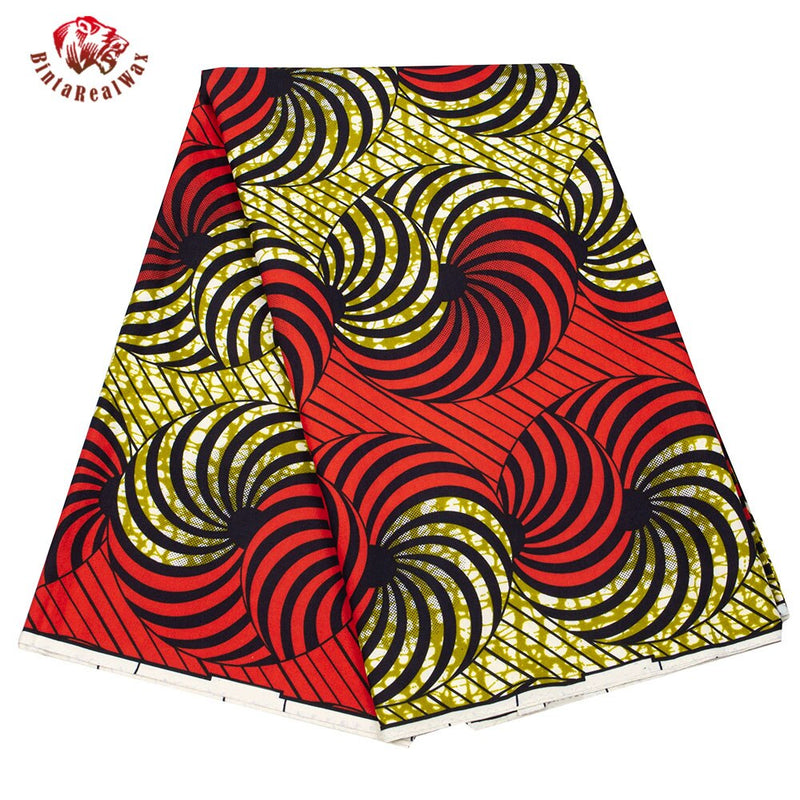 BintaRealWax African Wax Prints Fabric Polyester Ankara Bazin High Quality 6 Yards 3 Yards African Fabric for Party Dress FP6079