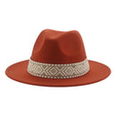 Panama Hat Western Cowboy Hats for Women Solid Big Brim Casual Fedoras Men Women Camel Black White Felted Hat Sombreros Gorras
