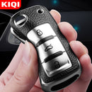KIQI TPU Leather Car Key Cover Case for Volkswagen for VW Bora Polo Tiguan Jetta Passat B5 B6 B7 Golf Beetle for Skoda Octavia