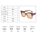 HKNA Cat Eye Sunglasses Women Luxury Square Oversized Glasses Big Frame Gradient Shades for Women Wholesale Gafas De Sol